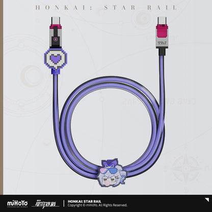 Honkai: Star Rail Silver Wolf Pixel Series 35W Fast Charging Adapter & Data Cable