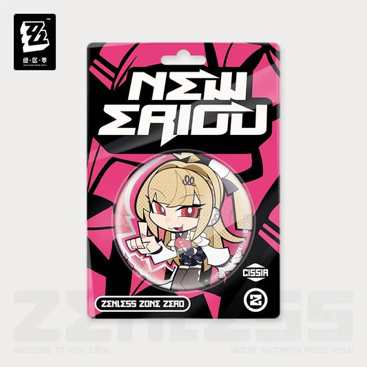 Zenless Zone Zero New Eridu Series Metropolitan Order Division Chibi Tinplate Badge
