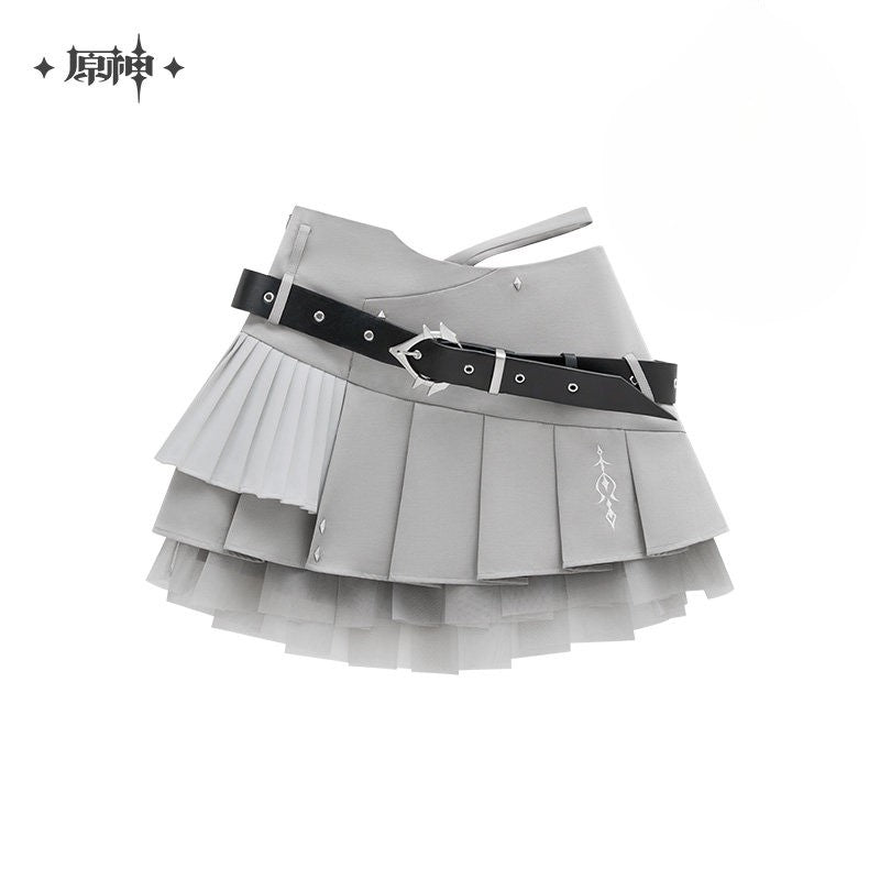 Genshin Impact Tartaglia Theme Impression Series Pleated Mini Skirt
