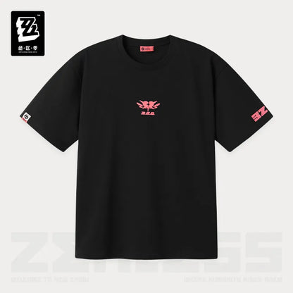 Zenless Zone Zero STUDIO Angels of Delusion Themed Contrast Print T-Shirt