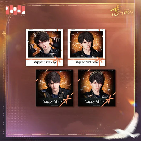 Love and Deepspace Caleb 2026 Birthday Series Wide Format Polaroid Photo Set