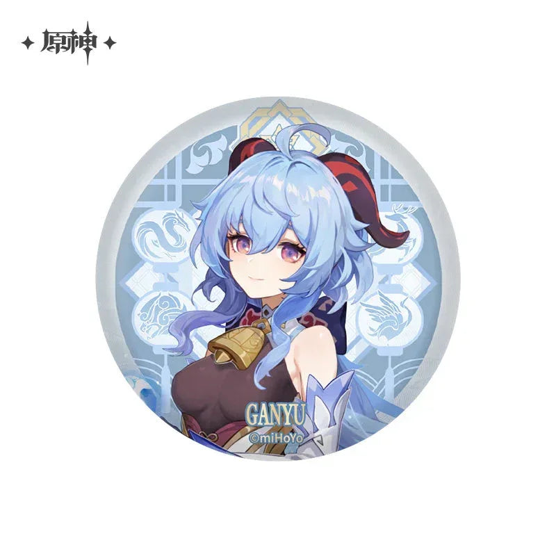 Genshin Impact Liyue Theme Series Character Badge Qiqi ACG Go Anime www.acg-go.com Badge, Ganyu, Genshin Impact, Qiqi, Xianyun, Xiao, Yanfei, Zhongli, Zibai