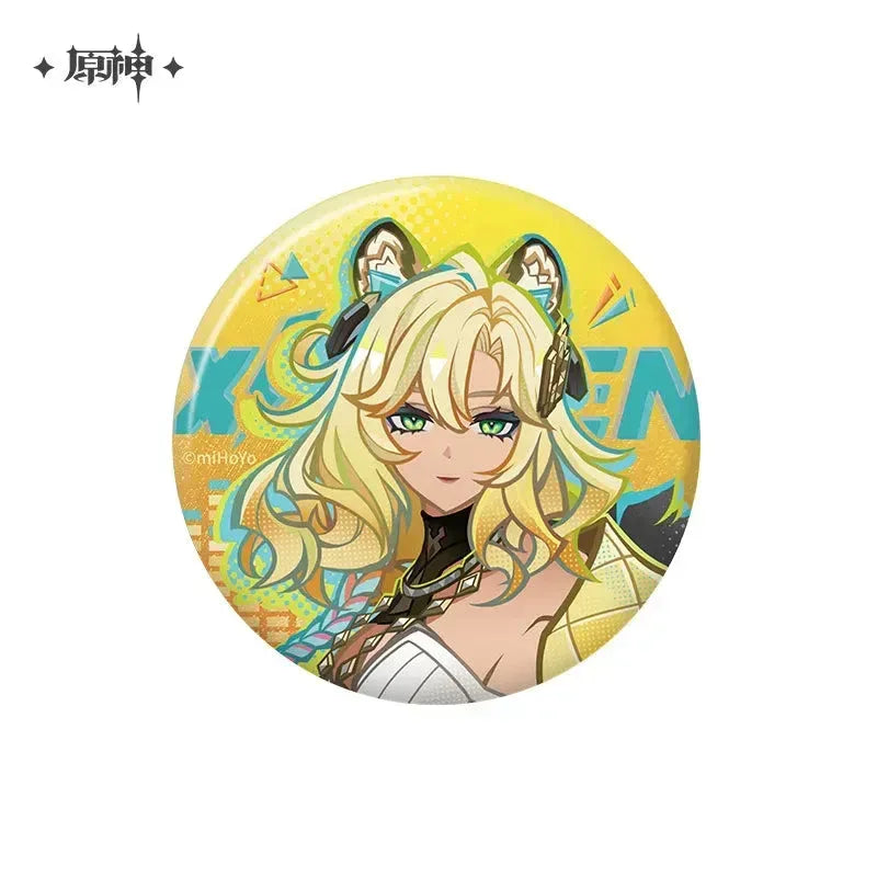 Genshin Impact Emblem of Steadfast Valor Series Merch Xilonen Badge ACG Go Anime www.acg-go.com Art Decor, Badge, Kinich, Pendant & Keychain, Xilonen