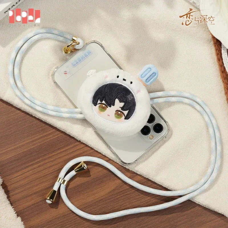 Love and Deepspace Embrace of Tender Heart Series Plush Phone Charm Zayne ACG Go Anime www.acg-go.com Art Decor, Caleb, Love and Deepspace, Rafayel, Sylus, Xavier, Zayne