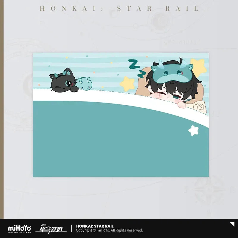 Honkai: Star Rail Boys Dormitory Chibi Household Series Pillowcase