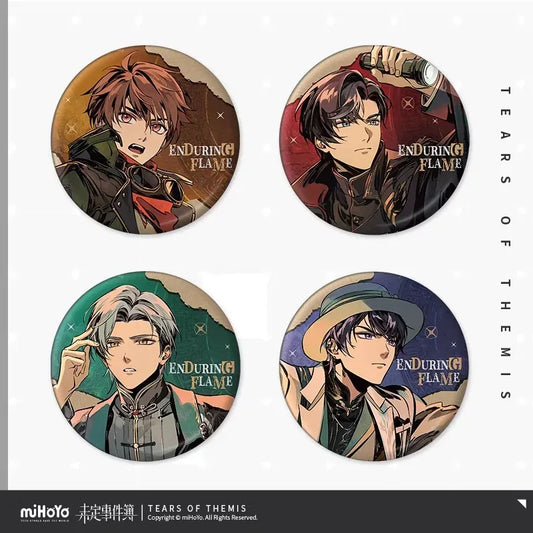 Tears of Themis Eternal Flame of the City Series Double Foil-Stamped Badge Luke Pearce ACG Go Anime www.acg-go.com Artem Wing, Badge, Luke Pearce, Marius von Hagen, Tears of Themis, Vyn Richter
