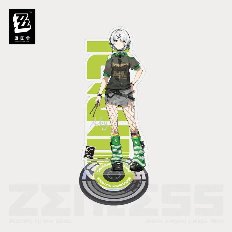 Zenless Zone Zero Sparkling Wonderland Series Rotating Acrylic Stand Anby Demara ACG Go Anime www.acg-go.com Anby Demara, Asaba Harumasa, Astra Yao, Ellen Joe, Hoshimi Miyabi, Stand, Zenless Zone Zero