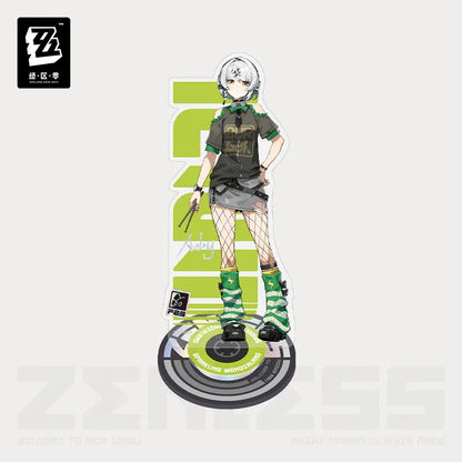 Sparkling Wonderland Series Rotating Acrylic Stand Zenless Zone Zero Anby Demara ACG Go Anime www.acg-go.com Anby Demara, Asaba Harumasa, Astra Yao, Ellen Joe, Hoshimi Miyabi, Stand, Zenless Zone Zero