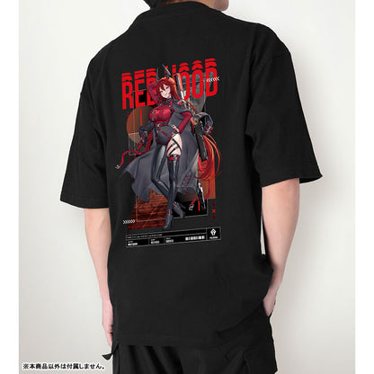LOVECACAO Illustration Red Hood Tactical Fashion Ver. Unisex BIG Silhouette T-shirt