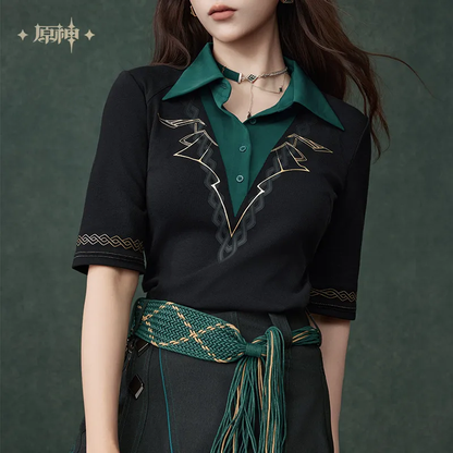 Genshin Impact Alhaitham Theme Impression Series Two-in-one Knit Sweater