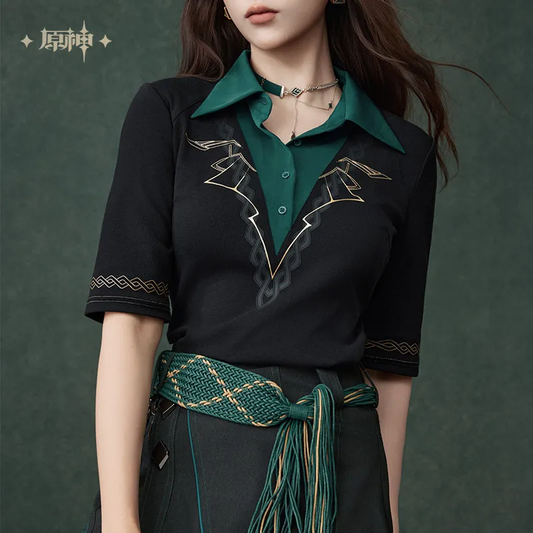 Genshin Impact Alhaitham Theme Impression Series Two-in-one Knit Sweater