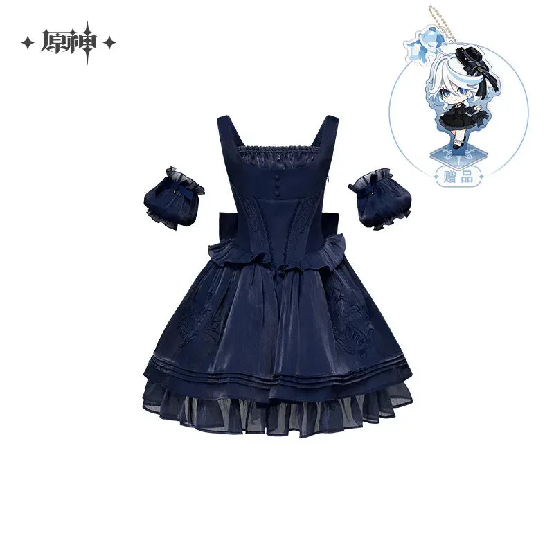 Furina Theme Impression Series Fish Bone Dress Genshin Impact Dark / S ACG Go Anime www.acg-go.com Apparel, Dress, Furina
