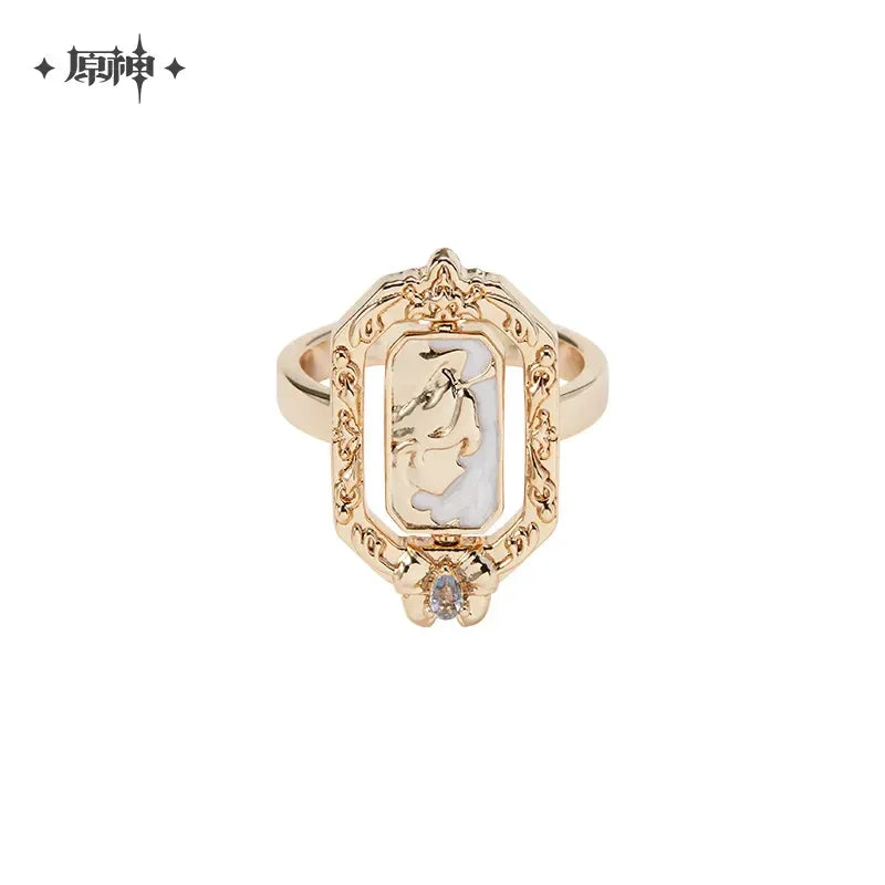 Furina Theme Impression Series Ring Genshin Impact Portrait Shaped Flip Rings ACG Go Anime www.acg-go.com Apparel, Furina, Ring