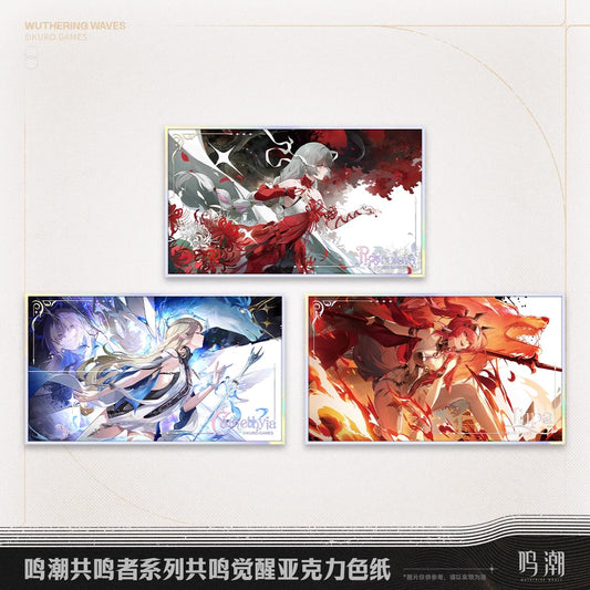 Resonator Theme Resonance Awakening Acrylic Shikishi Cardboard (Phrolova, Cartethyia, Lupa)