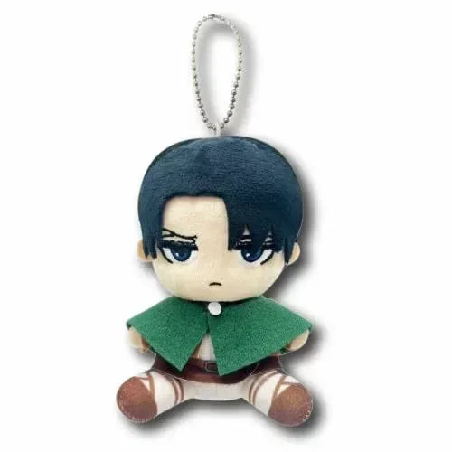 Attack on Titan Sitting Plush Keychain Levi ACG Go Anime www.acg-go.com Armin Arlert, Attack on Titan, Eren Yeager, Levi Ackerman, Mikasa Ackerman, Pendant & Keychain, Plush