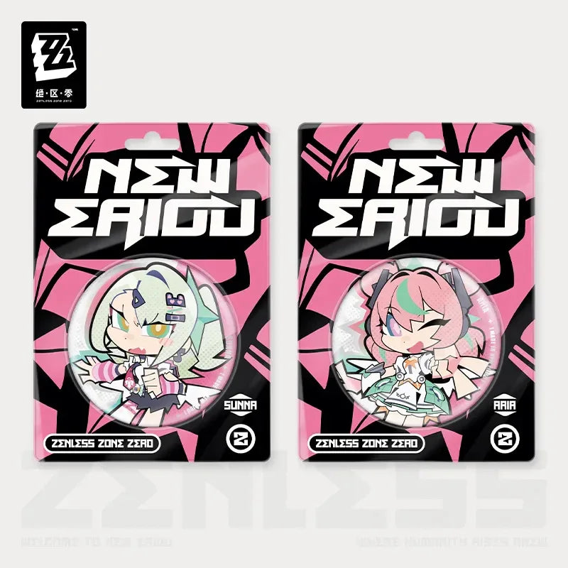Zenless Zone Zero New Eridu Series Angels of Delusion Chibi Tinplate Badge