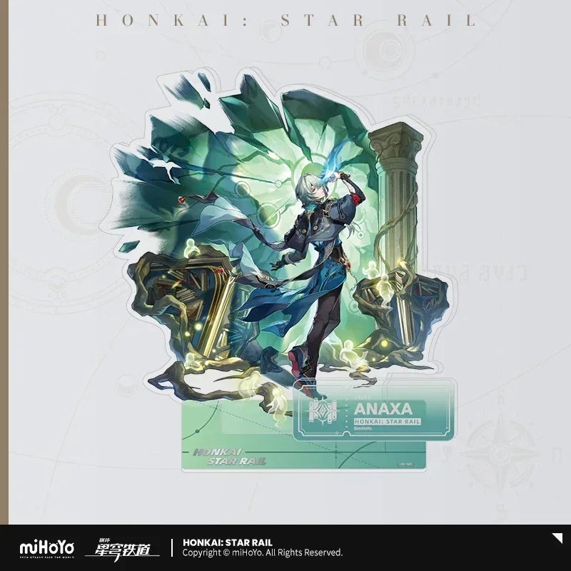Honkai: Star Rail The Erudition Character Warp Artwork Acrylic Stand Himeko ACG Go Anime www.acg-go.com Anaxa, Argenti, Herta, Himeko, Jade, Jing Yuan, Qingque, Rappa, Serval, Stand, The Herta
