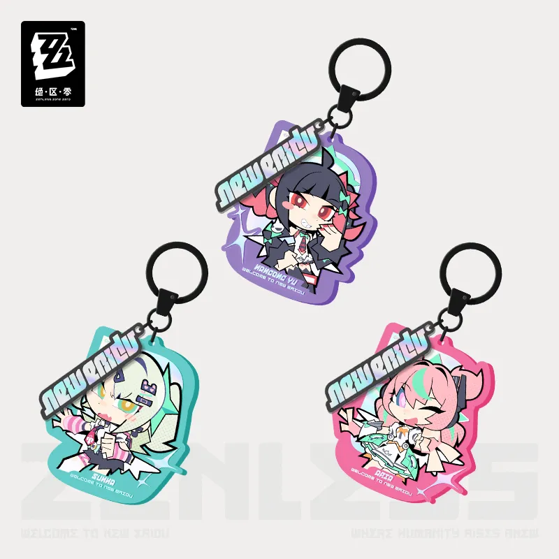 Zenless Zone Zero New Eridu Series Angels of Delusion Chibi Acrylic Keychain