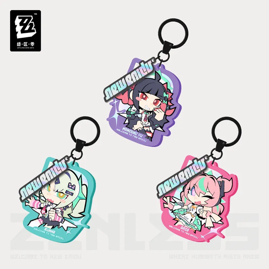 Zenless Zone Zero New Eridu Series Angels of Delusion Chibi Acrylic Keychain