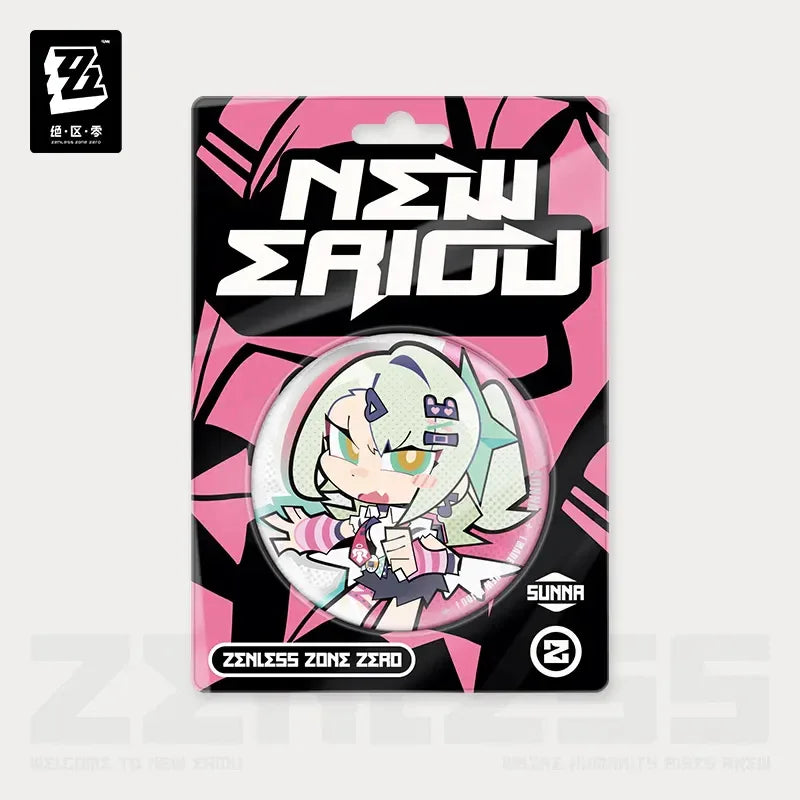 Zenless Zone Zero New Eridu Series Angels of Delusion Chibi Tinplate Badge