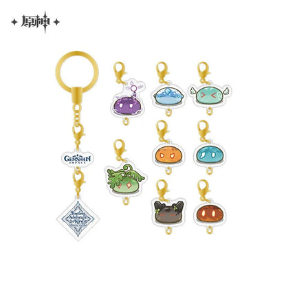 genshin impact 2023 game art exhibition series slime acrylic keychain ACG GO