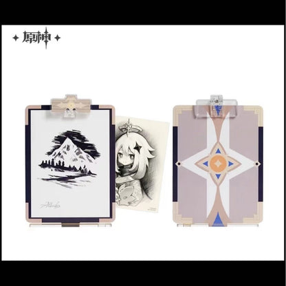 genshin impact albedo theme impression series paimon drawing acrylic standee not for sale ACG GO