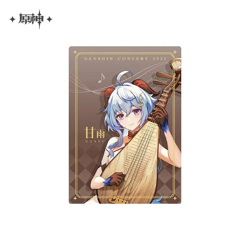 Concert 2023 Series Character Commemorative Card Genshin Impact ACG Go Anime