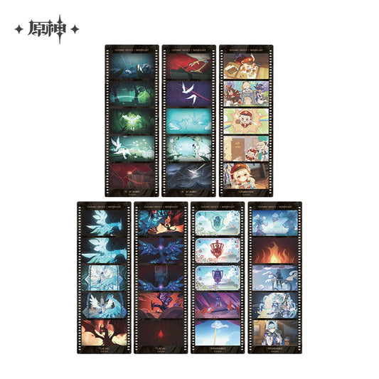 genshin impact earthly glimpses series film strip style bookmark set ACG GO