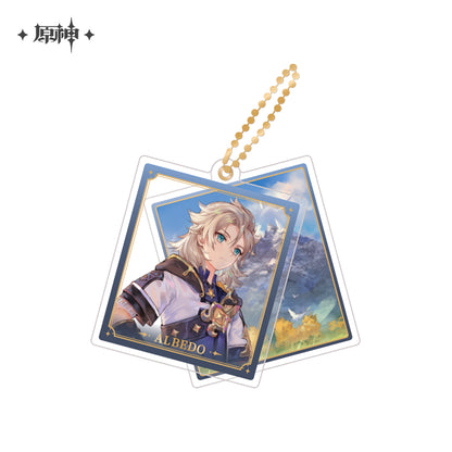 genshin impact event artwork series acrylic pendant ACG GO