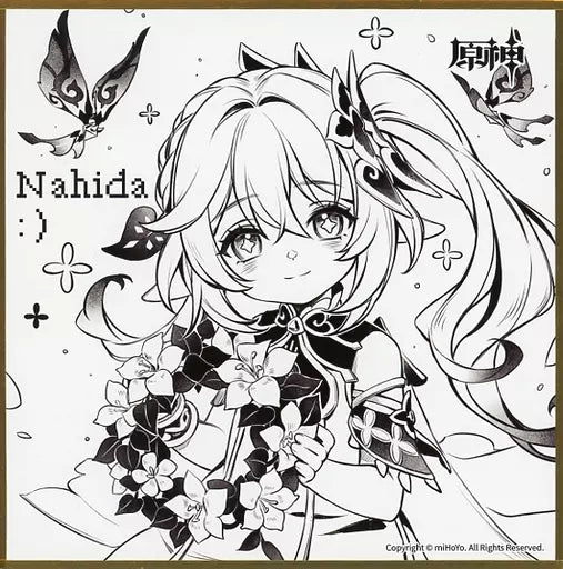 genshin impact fes 2023 memorial shikishi cardboard nahida ver not for sale ACG GO