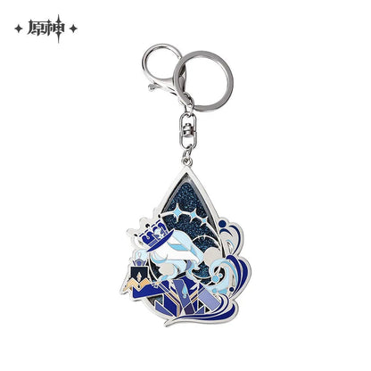 genshin impact furina stage focus quicksand metal keychain ACG GO