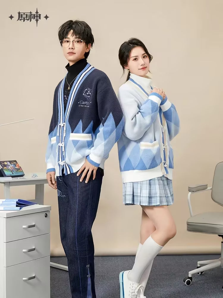genshin impact ganyu impression series knit cardigan ACG GO