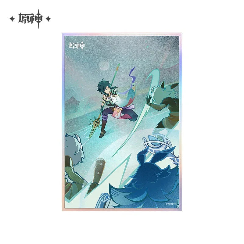 Genius Invokation TCG Series Shikishi Cardboard Genshin Impact Wind and Freedom ACG Go Anime www.acg-go.com Badge, Diluc, Ganyu, Genshin Impact, Kamisato Ayaka, Kamisato Ayato, Klee, Sangonomiya Kokomi, Shenhe