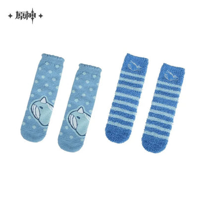 genshin impact house of the hearth winter series plush house socks 2 pairs ACG GO