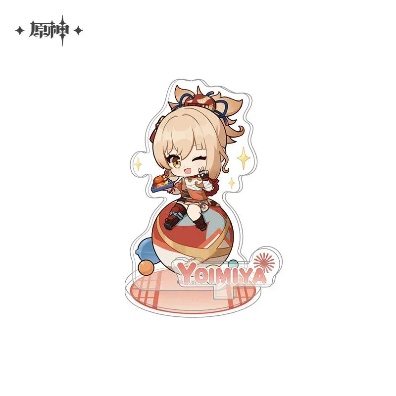 Genshin Impact Hua Cai Qi Shi Series Merch Badge- Yomiya ACG Go Anime www.acg-go.com Art Decor, Ayaka, Badge, Pendant & Keychain, Shikishi, Stand, Yoimiya
