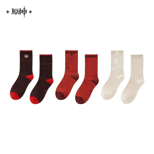 genshin impact kaedehara kazuha theme impression series mid length socks set ACG GO