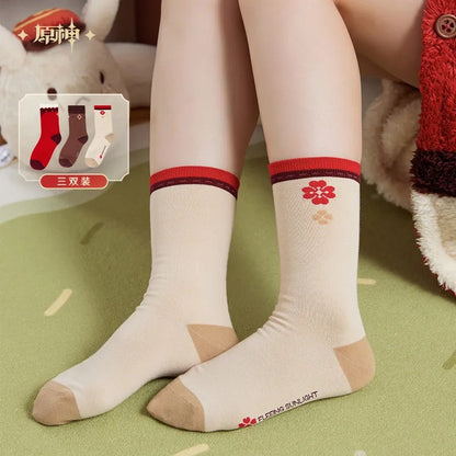 genshin impact klee theme impression series mid calf socks ACG GO