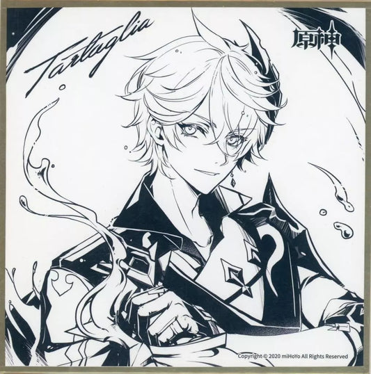 genshin impact limited shikishi card board tartaglia ver not for sale ACG GO