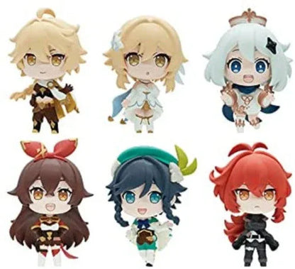 Mini Figure Vol.1 Gashapon Genshin Impact Random one ACG Go Anime www.acg-go.com Aether, Amber, Diluc, Gashapon, Lumine, Paimon, Venti