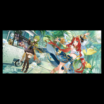 genshin impact summer festival 2023 series acrylic block mouse pad beach towel ACG GO