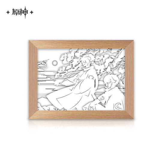 genshin impact the solitary pursuit of lightning paper carving light ACG GO