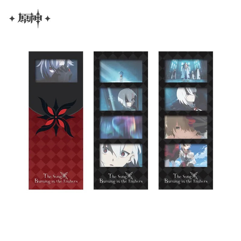 genshin impact the song burning in the embers series character badge film bookmark ACG GO