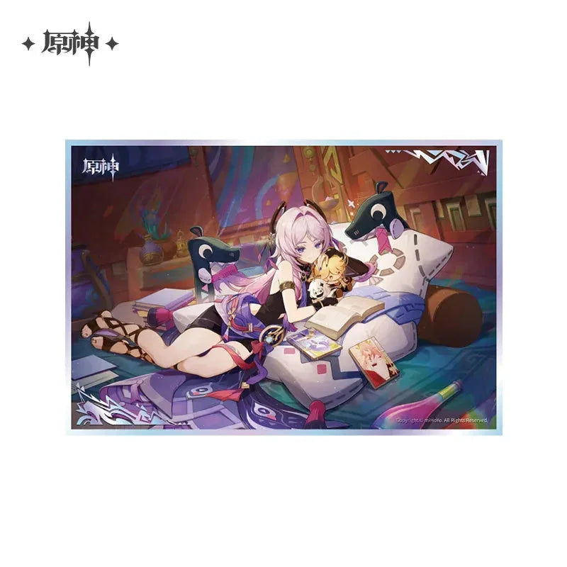 Theme Series Acrylic Shikishi Cardboard Genshin Impact Incandescent Ode of Resurrection - B ACG Go Anime www.acg-go.com Alhaitham, Art Decor, Cardboard, Cyno, Event Artwork, Hu Tao, Kaveh, Nahida, Neuvillette, Tighnari, Wanderer, Wriothesley, Xiao, Yelan