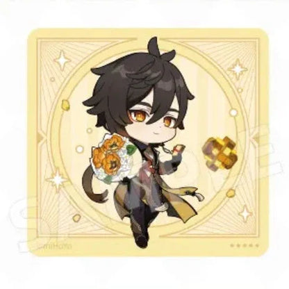 Zhongli Coaster Freebie Zhongli ACG Go Anime www.acg-go.com Coaster, Genshin Impact, Tableware, Zhongli