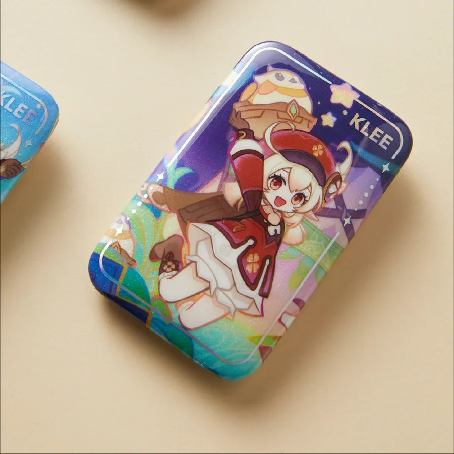 Genshin Impact x Wanda Film "Magic Screen Journey: A Date with Light and Shadow" Square Pin Badge Klee - B ACG Go Anime www.acg-go.com Badge, Genshin Impact, Klee