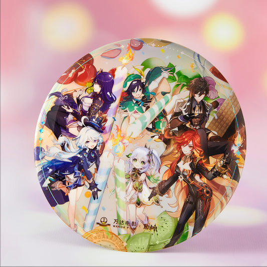 genshin impact x wanda film magic screen journey a date with light and shadow supersize commemorative badge ACG GO