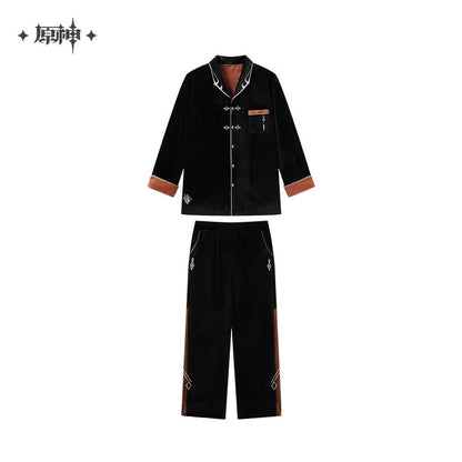 genshin impact zhongli theme impression series velvet pajama set ACG GO