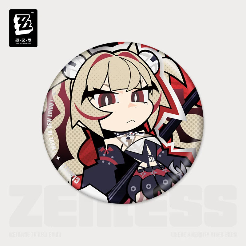 Zenless Zone Zero New Eridu Series Flint Workshop Chibi Tinplate Badge