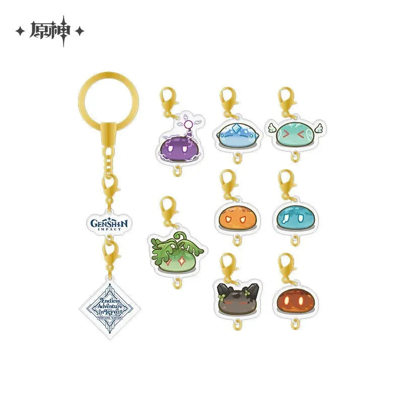2023 Game Art Exhibition Series Slime Acrylic Keychain Genshin Impact Keychain ACG Go Anime www.acg-go.com Pendant & Keychain, Slime