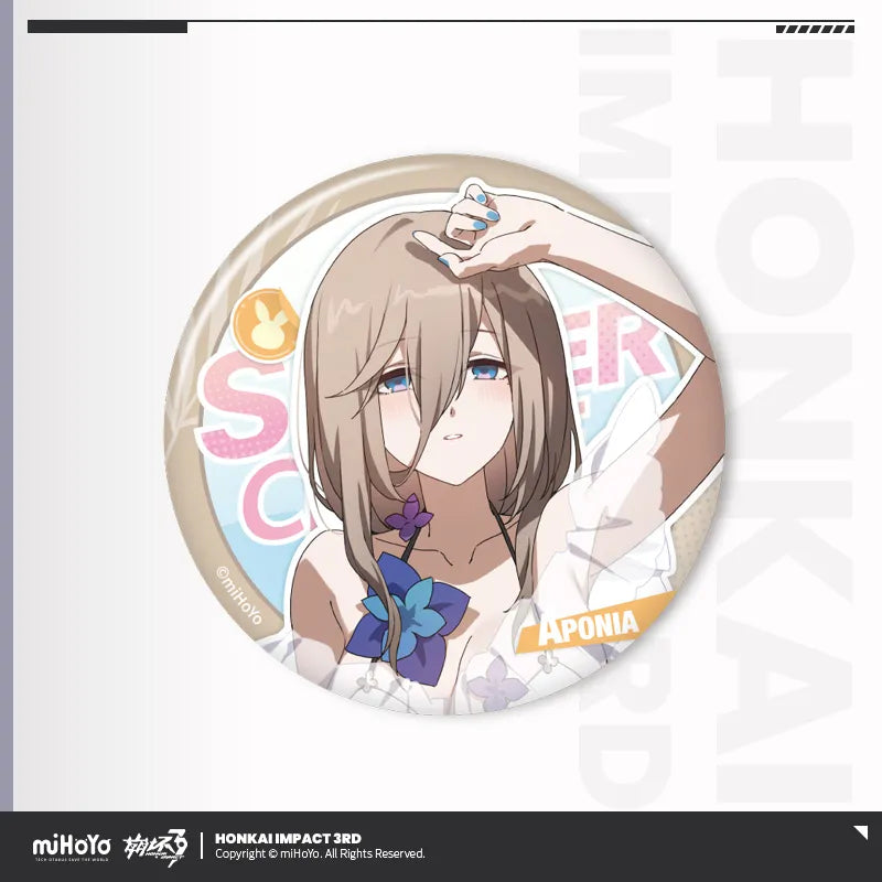Summer Cruise Series Tinplate Badge Vol.4 Honkai Impact 3rd